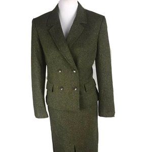 Vintage KASPER Wool Blend Skirt Suit
